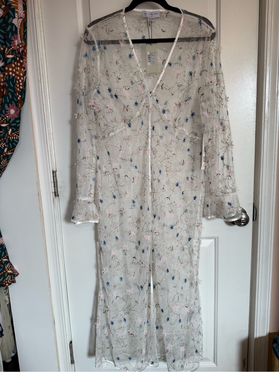 Never Fully Dressed Dresses & Skirts - NWT Never Fully Dressed Boho Fairycore Sheer Floral Embroidered Maxi Dress